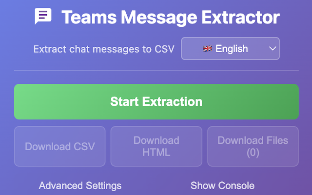 Teams Message Extractor - Chat Export